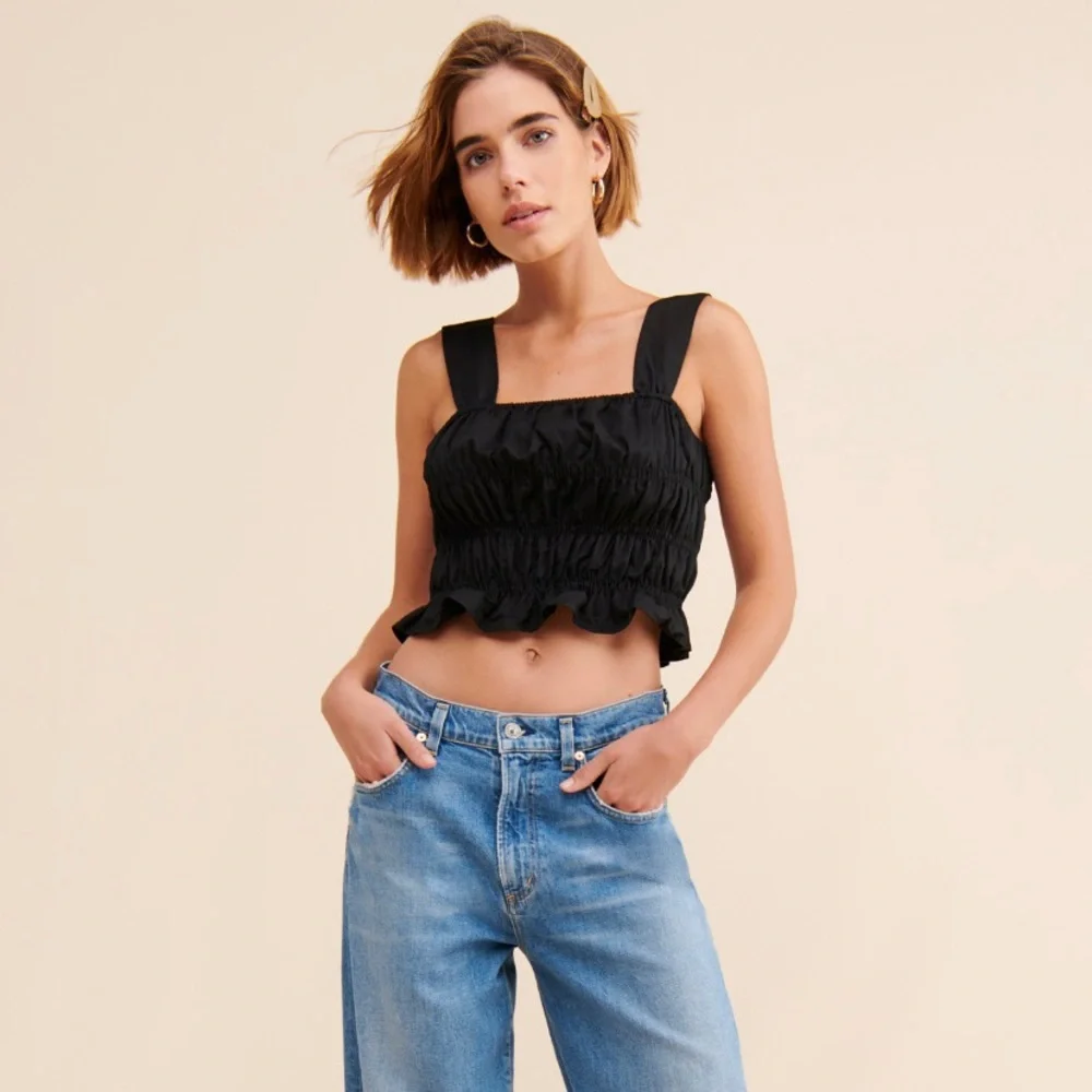 Anthropologie | Endless Rose Cropped Ruffle Top 🥀 - Picture 4 of 5